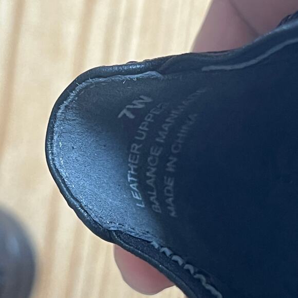 David Tate Black Leather Laser Cut Comfort Ballet Flats Womens 7 - Picture 8 of 10